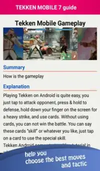 Tekken mobile guide 2018 Screen Shot 7