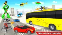 School Bus Robot Car Game Screen Shot 4
