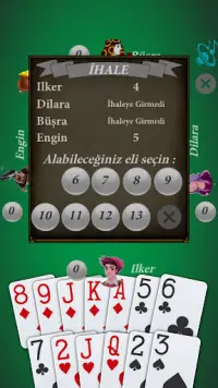 Batak İhaleli Kağıt Oyunu Screen Shot 6