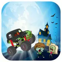 Zombie Holloween Road Racing Screen Shot 0