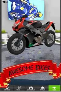 Moto racing Rally 3d Bike game Screen Shot 1