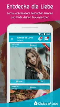 Choice of Love: Dating & Chat Screen Shot 1