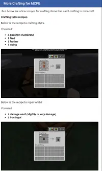 More Crafting Addon for Minecr Screen Shot 0