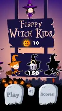 Flappy Witch Kids Screen Shot 3