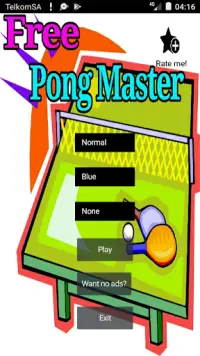 Ping Pong Games.Free Pong Master Screen Shot 0