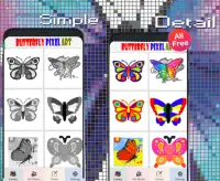 Butterfly Color By Number-Animal Pixel Art 2021 Screen Shot 1