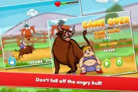 Fatty In Trouble 2 : Bull Ride Screen Shot 1