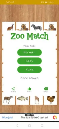 Animal Match Game Screen Shot 0