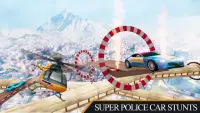 Полицейский GT Car Stunts Racing: Impossible Mega Screen Shot 3