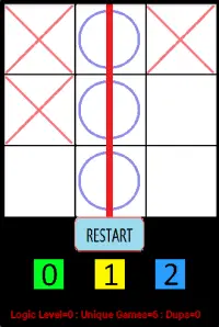 Tic Tac Toe Learns(True AI) Screen Shot 1