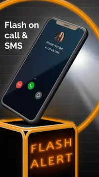 Alerto ng Flashlight: Flashlight On Call at SMS Screen Shot 1