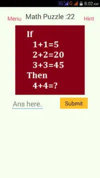 Math Puzzle Screen Shot 5