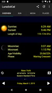 LunaSolCal Mobile Screen Shot 0