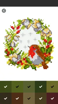 Cross Stitch Pixel Art Color By Number Screen Shot 1