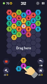 Unir 9! Hexa Puzzle Screen Shot 3