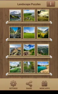 Landschaft Puzzle Spiele Screen Shot 9