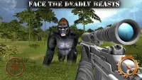 Scary Hunt Gorilla Animal - Wild shooting Hunter Screen Shot 1