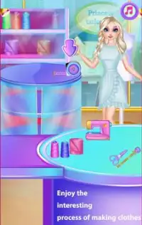 Prinses ontwerp mode kleding spel Screen Shot 1