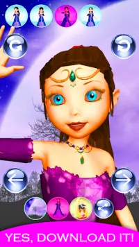 Princess Fairy Hair Salon Game Screen Shot 2