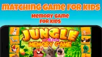 เกมหน่วยความจำสำหรับเด็ก: สัตว์ Screen Shot 0