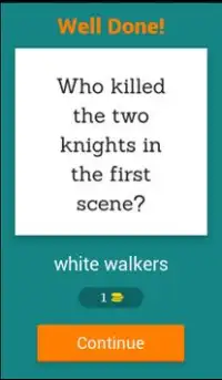 Trivia of Thrones Game Screen Shot 1