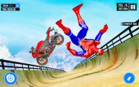 Spider Hero: Bike Mega Ramp Screen Shot 3