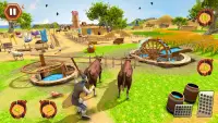 빈티지 빌리지 황소 농장 : 동물 농장 시뮬레이터 Screen Shot 3