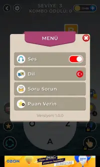 Kelime Oyunu  İnternetsiz Oyun Screen Shot 1