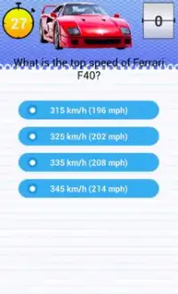 Quiz for Ferrari F40 Fans Screen Shot 5