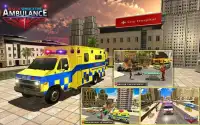 Ambulans Sürüş Simülatörü 2018 - Kurtarma Oyunları Screen Shot 8