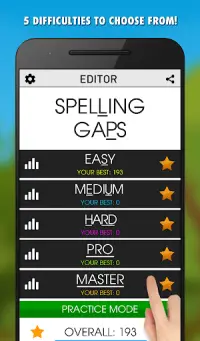 Spelling Gaps PRO Screen Shot 1