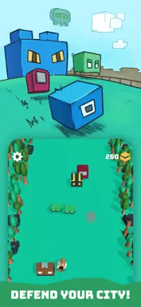 Blokk Defense - Tower Defender Against Cute Blocks Screen Shot 0