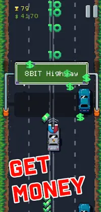 8Bit Highway: Retro racing Screen Shot 2