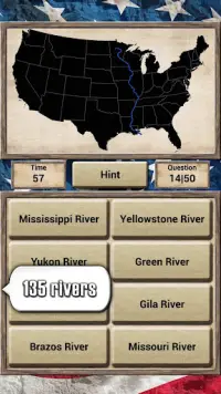 USA Geography - Quiz Game Screen Shot 2