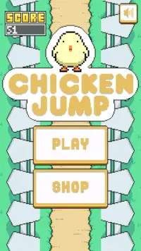 Chicken Jump - Free Arcade Game Screen Shot 0