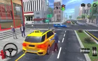 सिटी टैक्सी ड्राइविंग गेम 2018: टैक्सी ड्राइवर मज़ Screen Shot 0