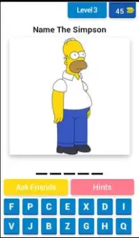 Guess The Simpsons Quiz Screen Shot 2