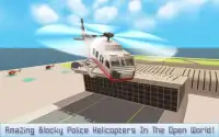 Mr. Blocky Police Helicopter Cops Screen Shot 2