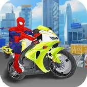 Spider Racing Moto Bike Rush SuperHeros