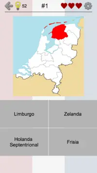 Provincias de los Países Bajos - Capitales y mapas Screen Shot 0