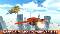 Futuristic modern flying car, Bike and Truck Race Screen Shot 0