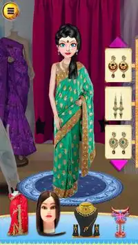 Indian Makeup & Dressup Game : Wedding Salon Screen Shot 3