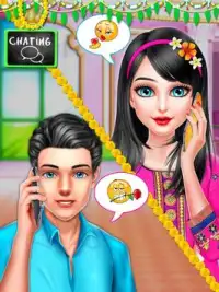 Chica india arreglada matrimonio - Simulador de bo Screen Shot 0