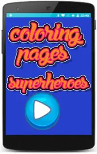 Superheroes coloring pages for kids Screen Shot 0