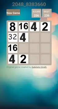 2048 Screen Shot 2