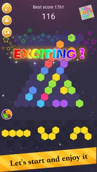 Hexic Puzzle - Hexa Block Match, Hex Color Clear Screen Shot 3