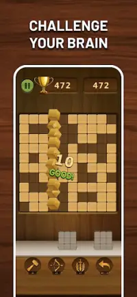 Wood Block: Puzzle Tetris Game Screen Shot 4