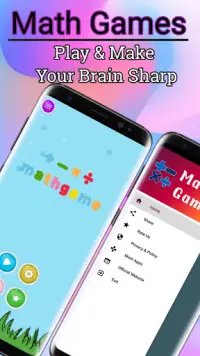 Math Game - Brain Training - All in One Game Screen Shot 1