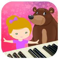 Little Girl and Bear Piano Tiles Games For Kids