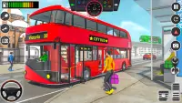 مدرب حافلة محاكي - لعبة حافلة Screen Shot 1